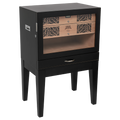 Humidor Supreme Balthazar II End Table Humidor Black Oak