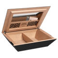 Humidor Supreme Aria Glasstop Desktop Humidor Matte Black