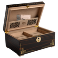 Humidor Supreme Oro Desktop Humidor Biometric Lock
